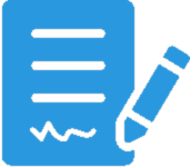 Lasting Powers of Attorney (LPA) icon showing a legal document being signed