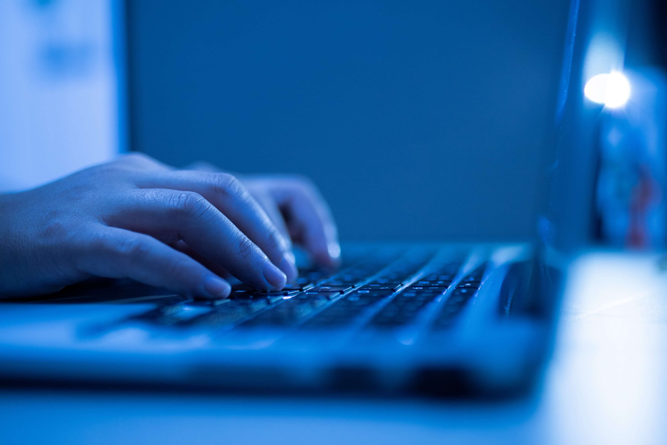 hacker on a laptop