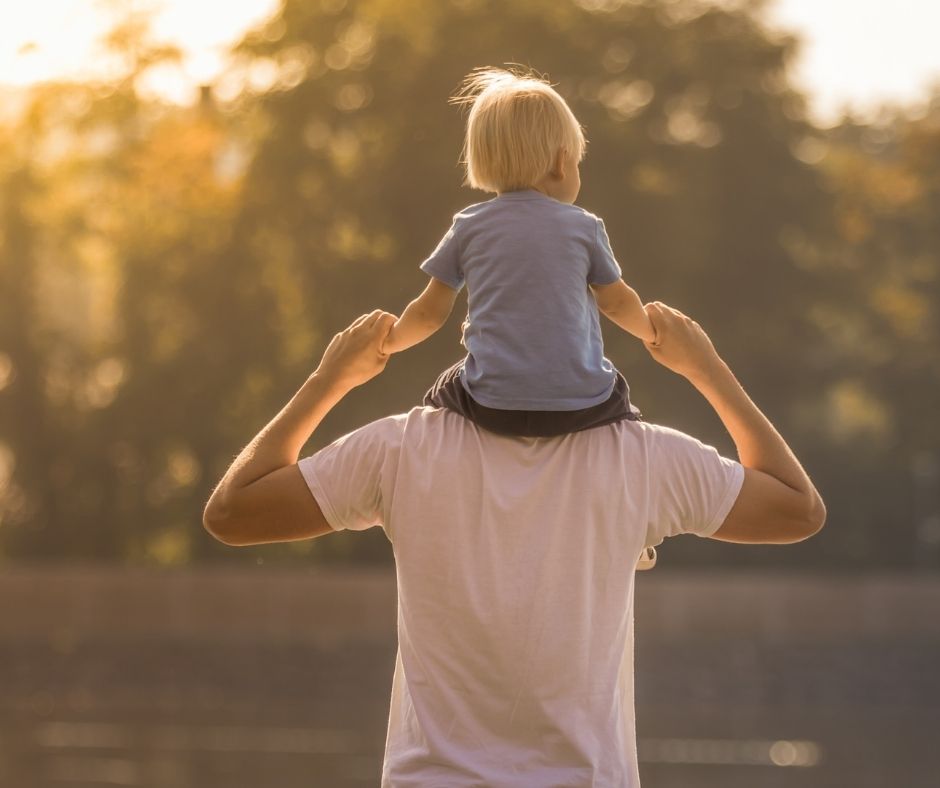 Father and son navigating post divorce