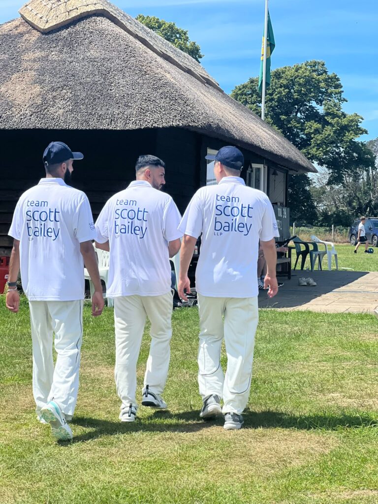 Team Scott Bailey at the Pylewell Park Cricket Super Sixes